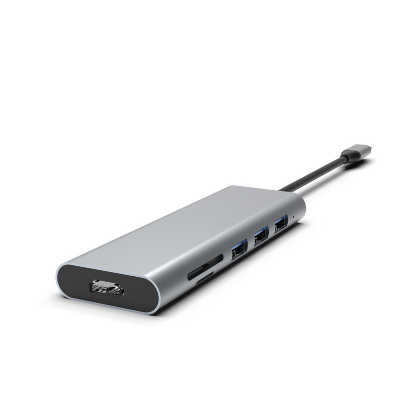 Adaptateur USB-C haut débit avec charge USB 3.0 HDMI PD Logo personnalisé disponible pour