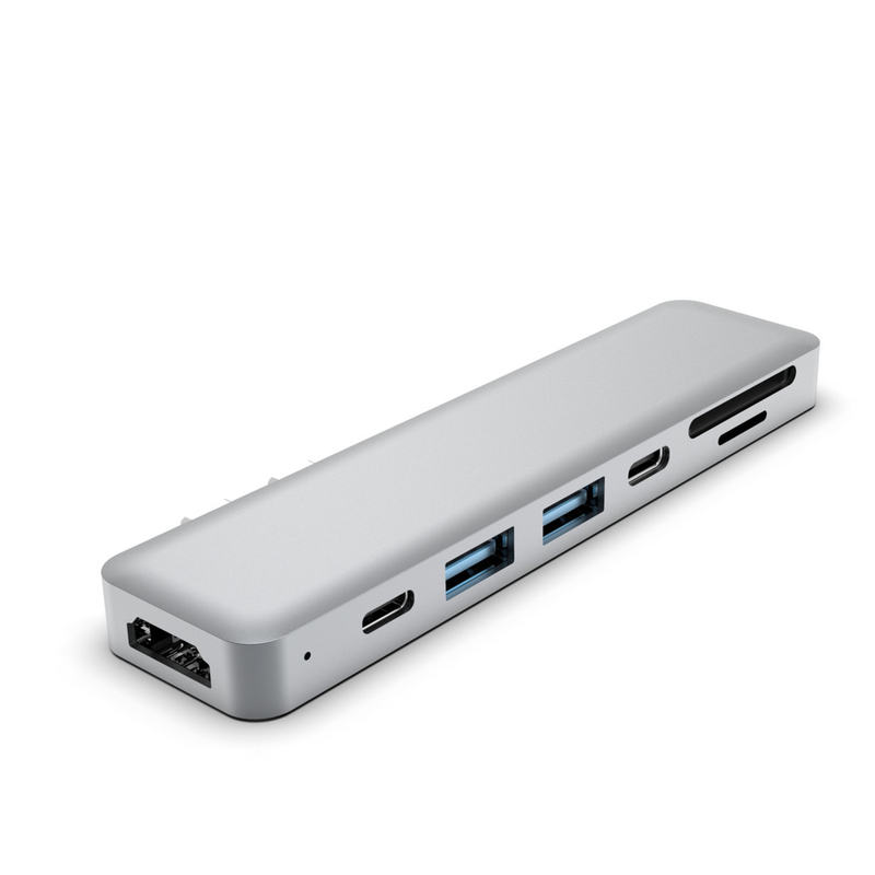 Adaptateur double usb c Hub personnalisé Dock 6 en 1 HDTV Dock Hubs USB personnalisables pour MacBook