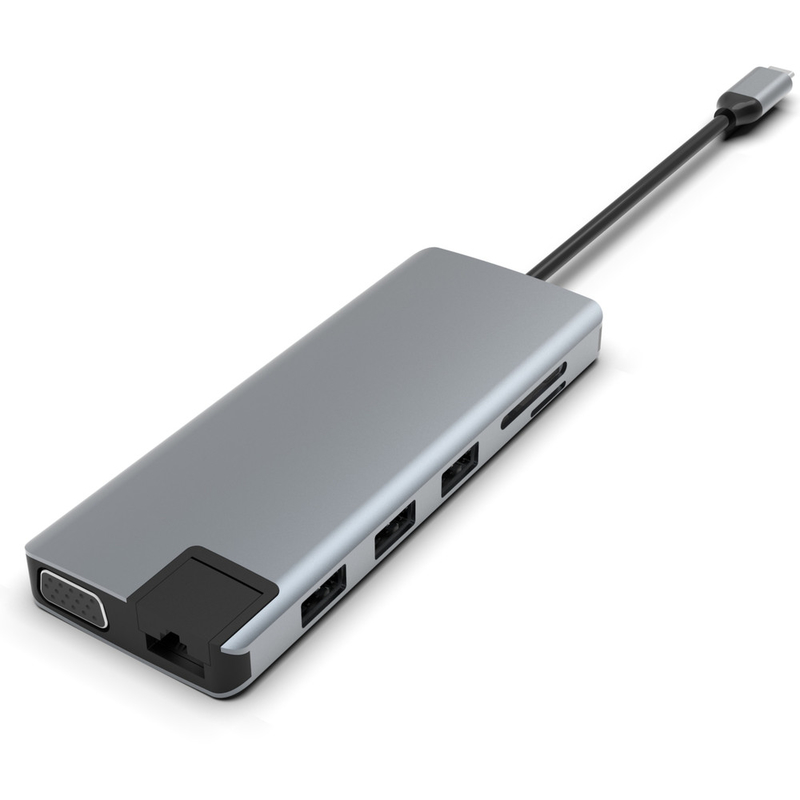 Adaptateur de moniteur USB C Station d'accueil USB C 3 Moniteurs USB C Hub Portable Adaptateur multiport Dock Dongle