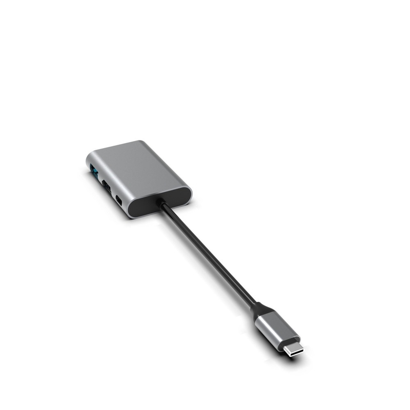 USB 3.0 à double adaptateur HDMI USB C PD 100w Convertisseur 4K Porte USB HUB 3 Porte