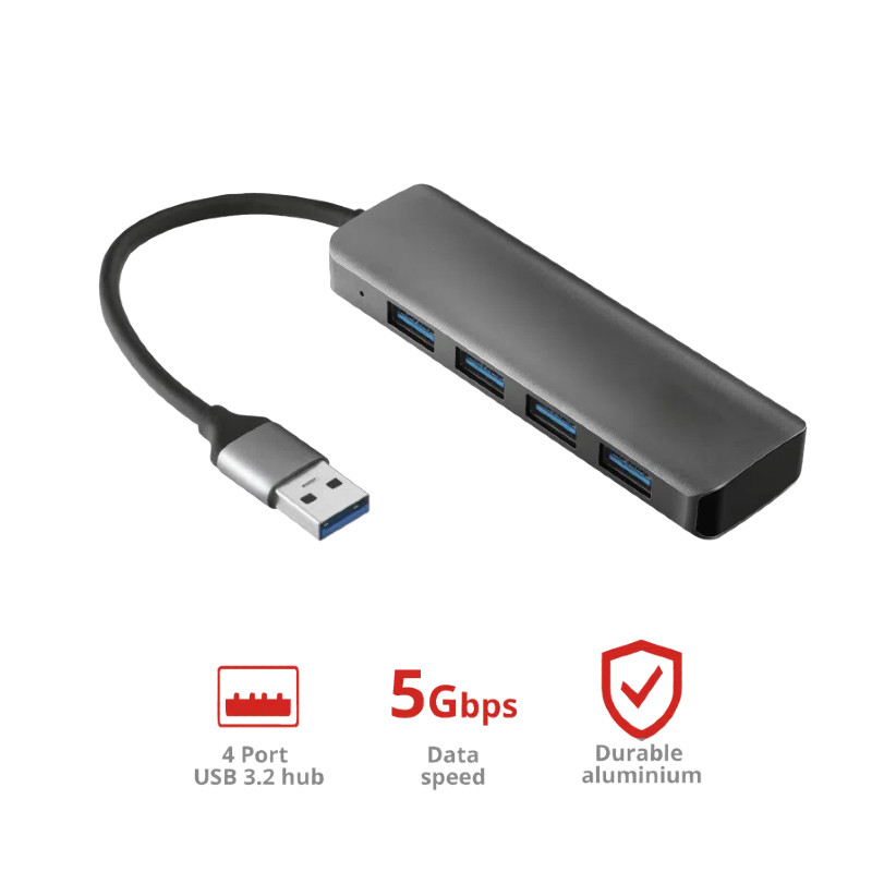 Adaptateur USB A USB C USB A 3.0x4 Hub Pour les paramètres de bureau Transfert de données facile