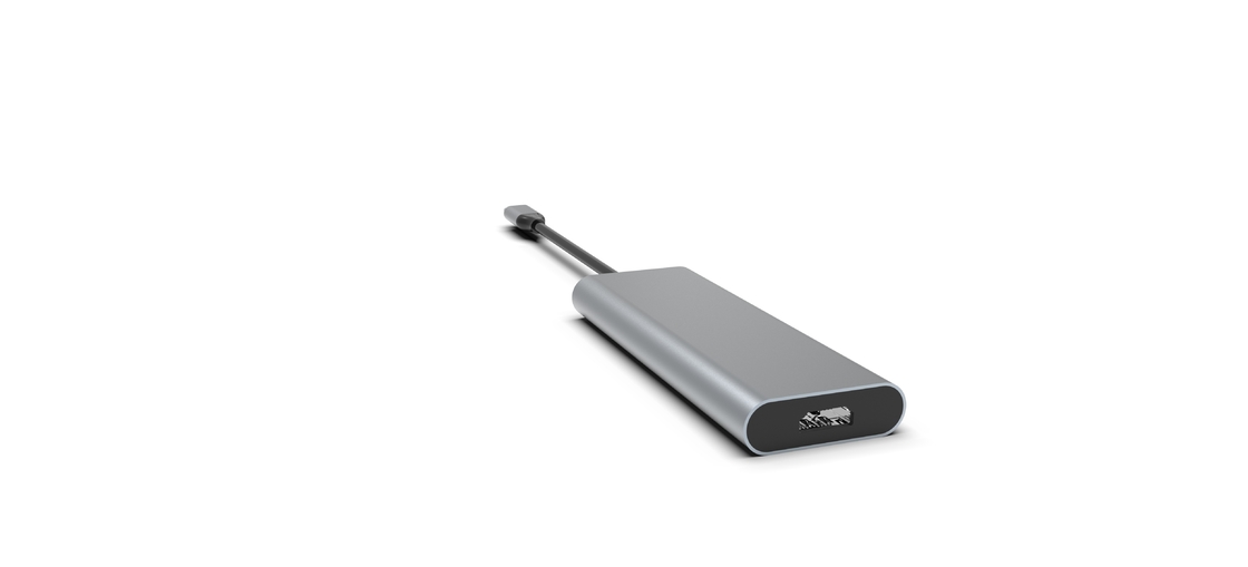 Adaptateur USB C de type C Multiport Adaptateur Hub avec Ethernet 4K HDMI 3 ports USB 3.0 100W PD Compatible