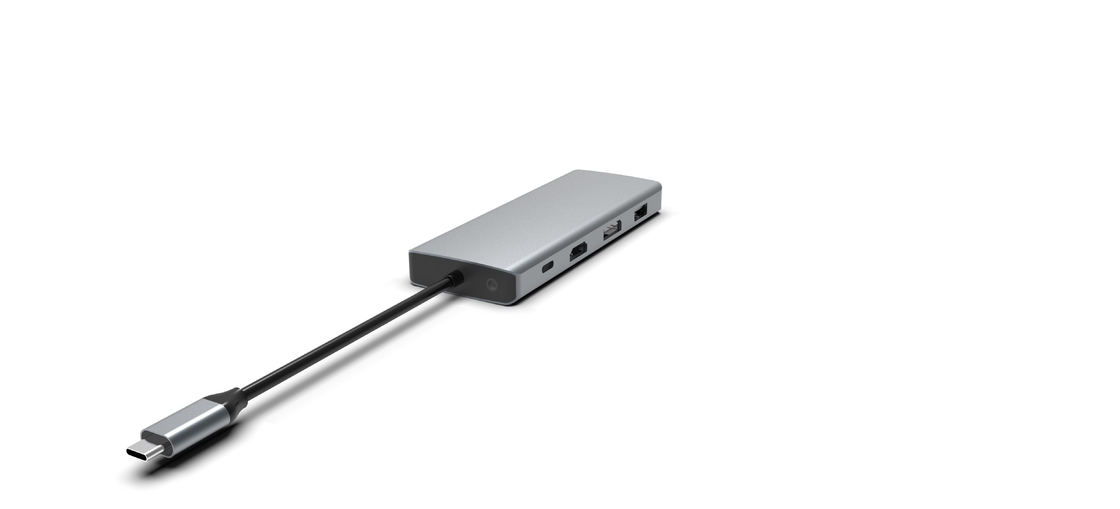 Station d'accueil USB C Hub Pour les ordinateurs portables MacBook USB C Pour les moniteurs HDMI doubles Pour Windows Adaptateur USB C Hub