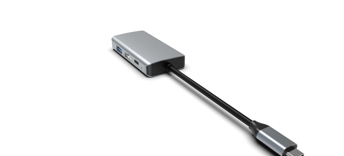 Disque dur tout en un 4 en 1 USB C 4 en 1 Adaptateur multiport Hub d'expansion Station d'accueil d'ordinateur portable de type C à HDMI USB 3.0 PD