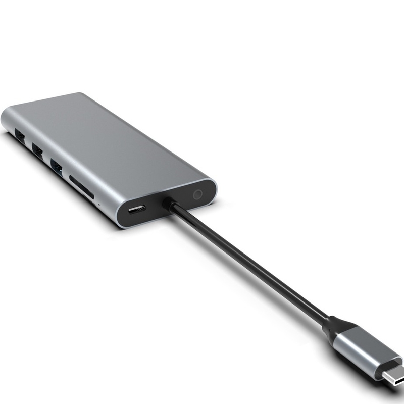 Station d'accueil USB Hub Ethernet de type C Expand Macbook Connectivité gris pour pour ordinateur portable