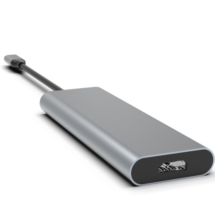 Adaptateur USB-C haut débit avec charge USB 3.0 HDMI PD Logo personnalisé disponible pour