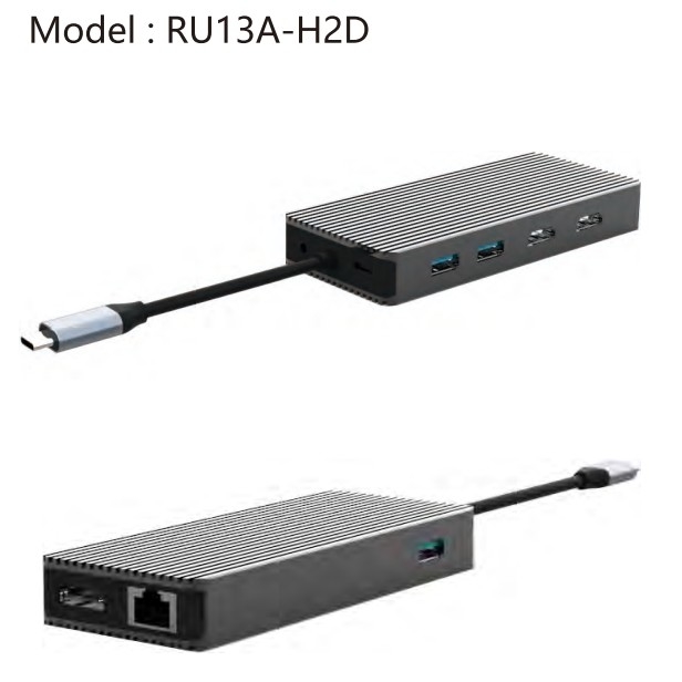 Adaptateur hub USB C 9 en 1 Gigabit Ethernet avec port 4K HDMI DP pour ordinateur portable Macbook