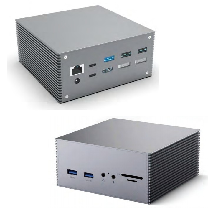16 en 1 Thunderbolt 4 Docking Station 3 Moniteurs Mac USB 3.0 Portable universel DP USB C avec alimentation en courant continu
