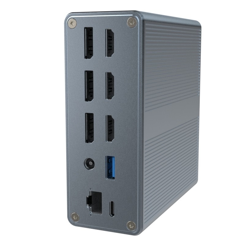 18 en 1 Thunderbolt 3 Station d'accueil à double moniteur HDMI Mac pour USB C Station d'accueil pour ordinateur portable universel