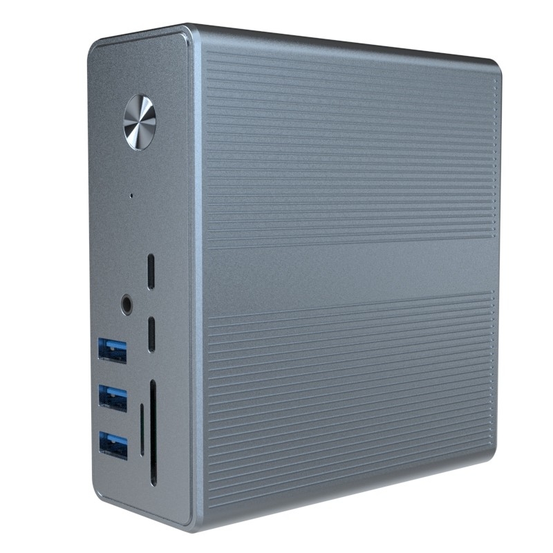 18 en 1 Thunderbolt 3 Station d'accueil à double moniteur HDMI Mac pour USB C Station d'accueil pour ordinateur portable universel