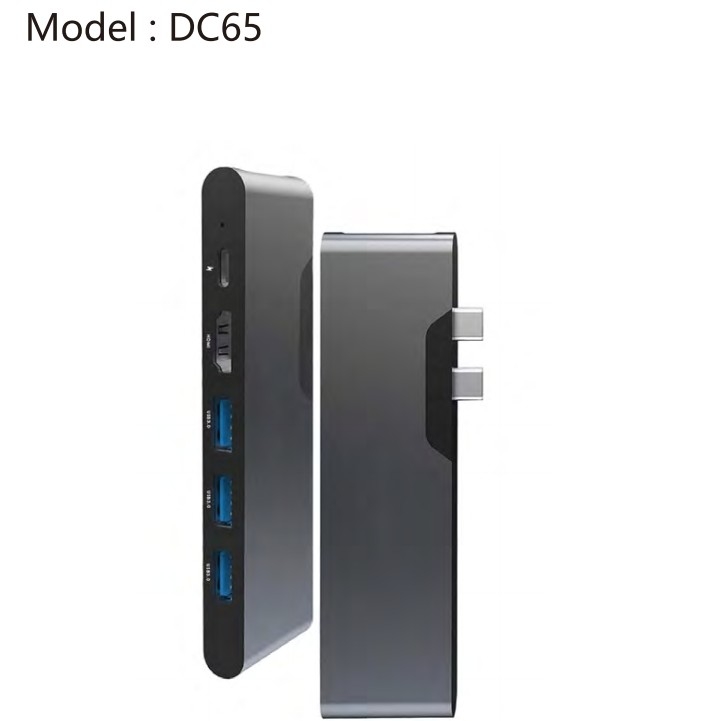 Adaptateur LAN USB de type C Hub USB C 6 en 2 avec 3 ports USB 3.0 et interface LAN RJ45 Gigabit