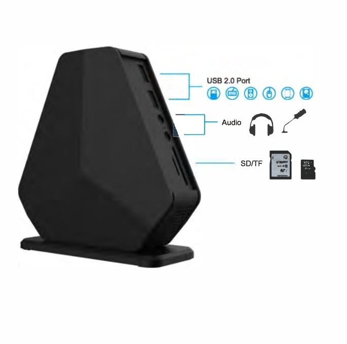 Adaptateur de station d'accueil USB de type C Gigabyte double HDMI Mst USB C Hub HDMI USB 3.0