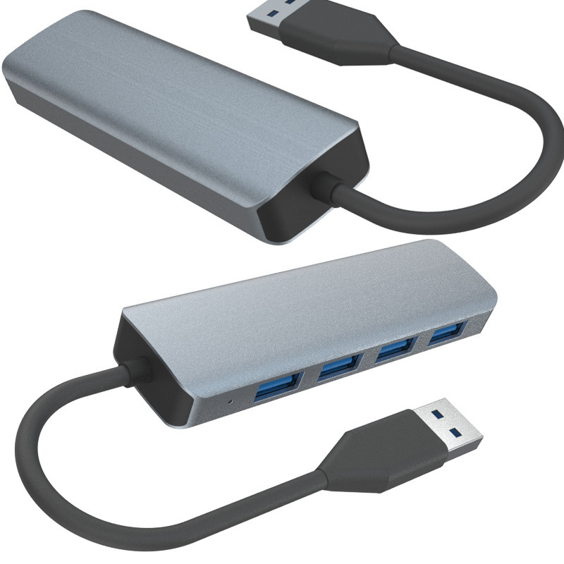 Tout en un USB A Hub Multiple USB 3.0 Hub Transfert de données sans effort 5Gbps Support électrique Mac