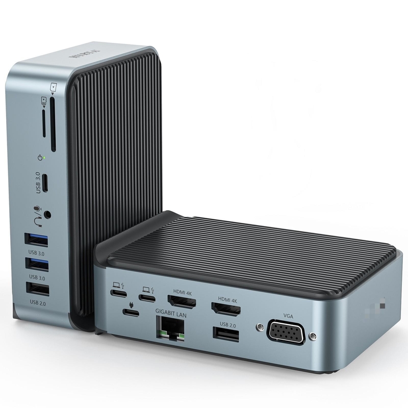 Gigabit Ethernet Usb Station de chargement de type C avec résolution HDMI 4K Pour Macbook
