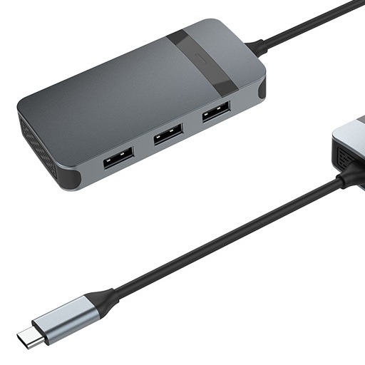 Adaptateur USB UP USB C 4 en 1 HDMI pour une connectivité audio améliorée