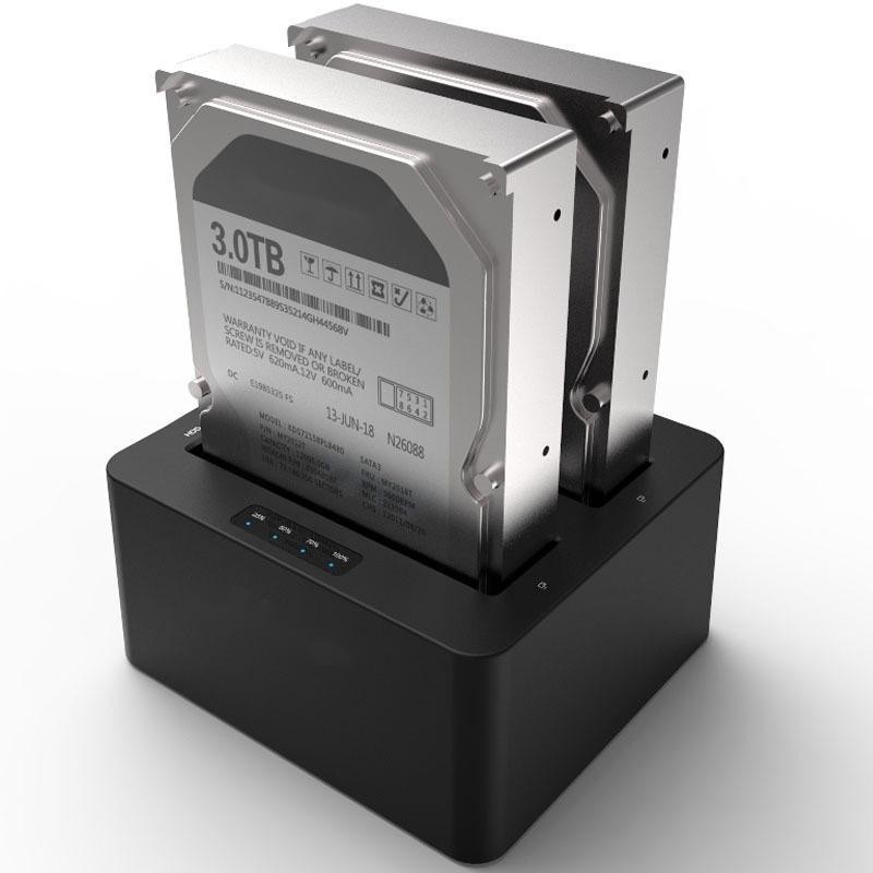 6Gbps SATA I/II/III Duplicateur de disque dur HDD externe et cloneur avec des modes de clonage de disque entier autonomes