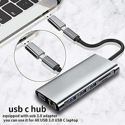 Adaptateur de station d'accueil USB C VGA Ethernet 100W PD