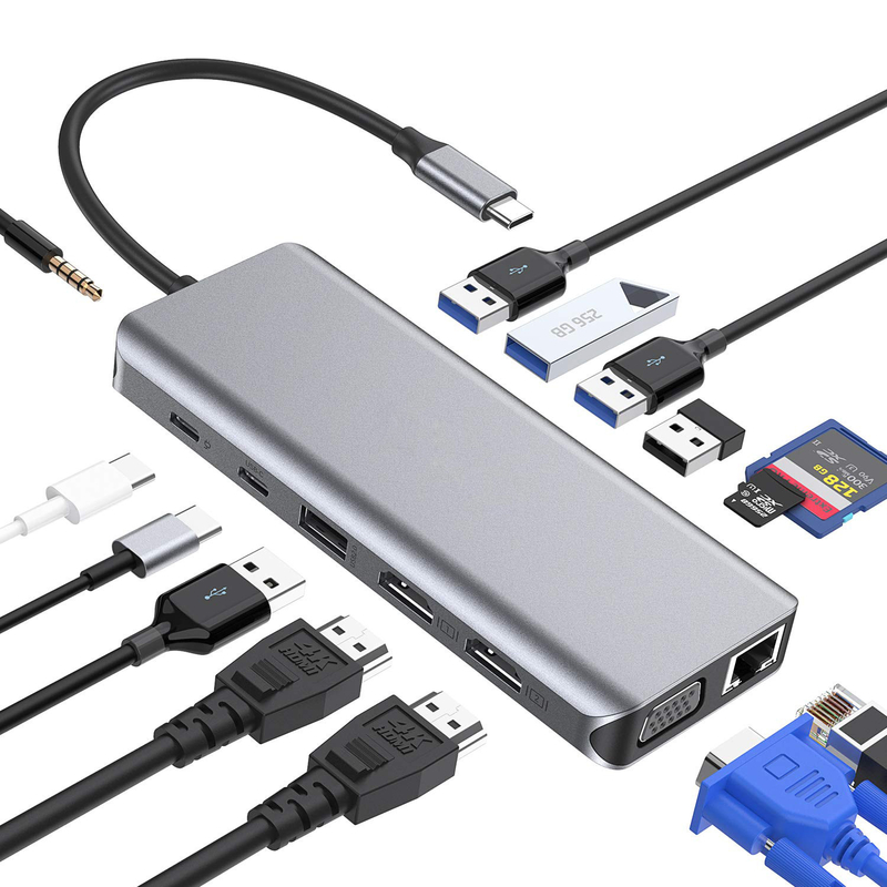 USB 3.0 Hub Extension Type A Cable de données de type mâle à femelle avec alimentation USB C Hub Extra Long