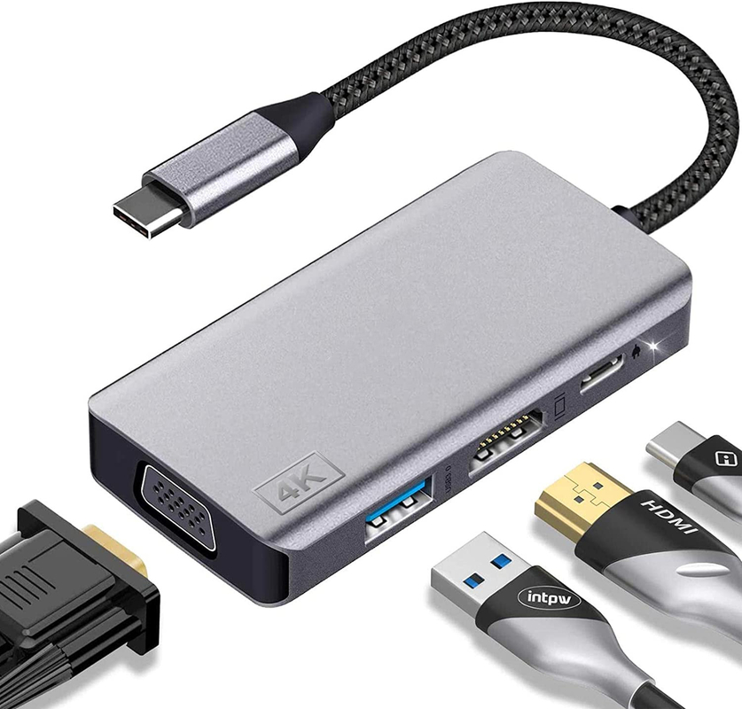 Adaptateur USB-C pour Macbook Pro Air Portable USB-C Station d'accueil Moniteur double