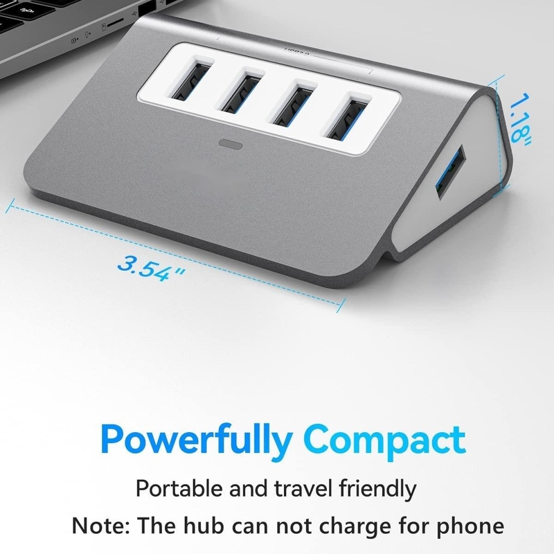 10 ports USB C Hub Portable USB C Hub de type C à 4 ports USB A Pour le PC tablette