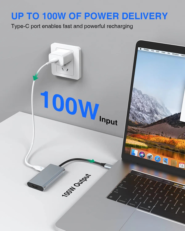 Adaptateur USB C 4 en 1 Ports HDMI à USB3.0 Thunder