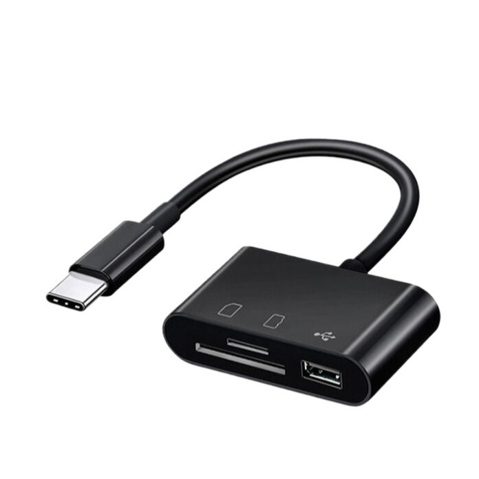 Macbook USB C Lecteur de carte SD Adaptateur de carte SD Lecteur de carte mémoire avec SD MicroSD Port USB 3 Pour Iphone