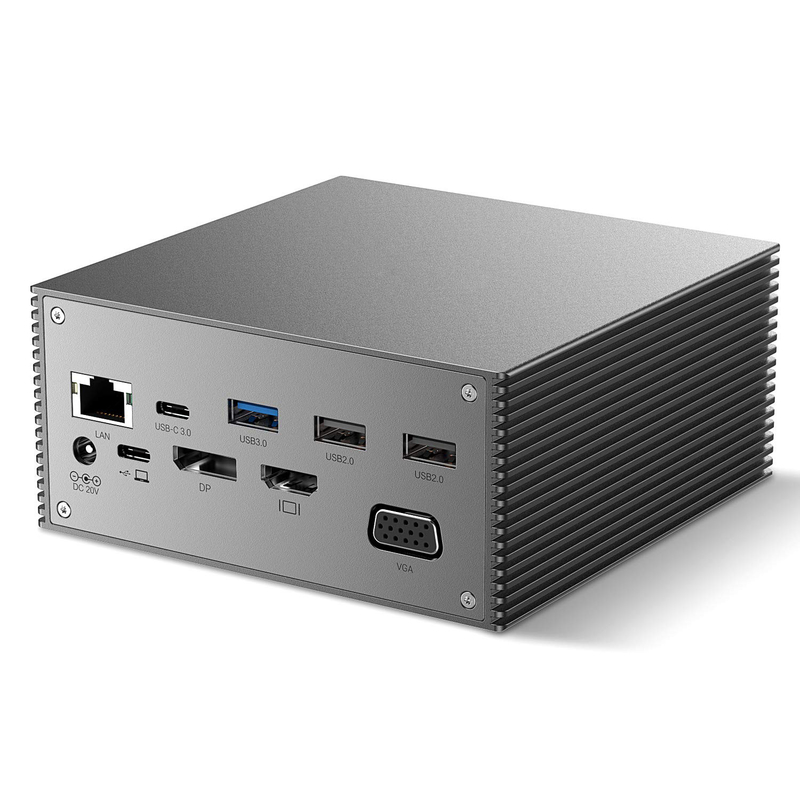 Thunderbolt 4k Moniteur Thunderbolt USB-C double HD Station d'accueil 4K 16-en-1 Hub Adapteur MST Macbook et bureau