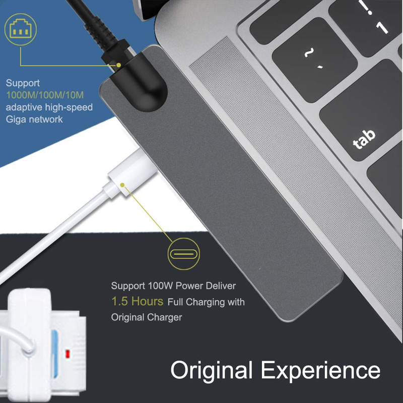 Vga Hub Hdmi USB C Station d'accueil USB C Multi Hub Splitter Concentrator Station d'accueil de PC portable