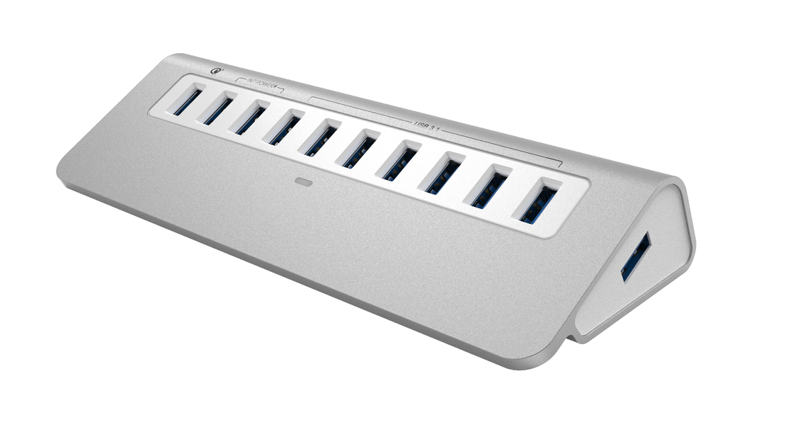 10 en 1 USB C HUB 2.0-4.0 Type C HUB Multi Splitter Adaptateur OTG Adaptateur d'alimentation USB Pour Macbook