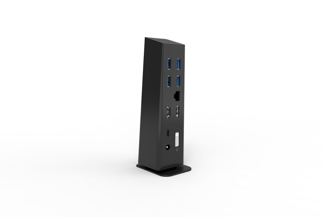 Station d'accueil portable Thunderbolt pour ordinateur portable à câble intégré USB3.0 Station d'accueil hub