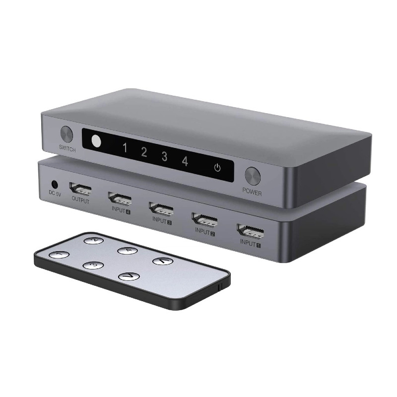 4K Ultra Hd HDMI Switch 4Kx2K 4 Ports 4Ports Vidéo Splitter 1x4 4K30Hz HDMI V1.4 Splitter 1 En 4 Sortie 4K 3D 1080P
