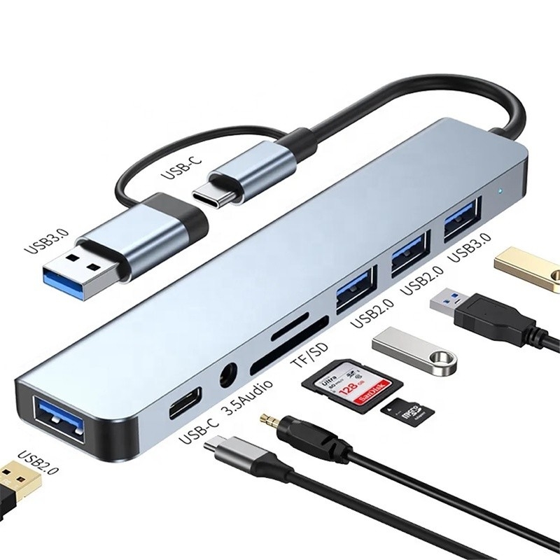 Sortie de lecteur de carte SD/TF audio 3,5 mm pour le transfert et la recharge de données