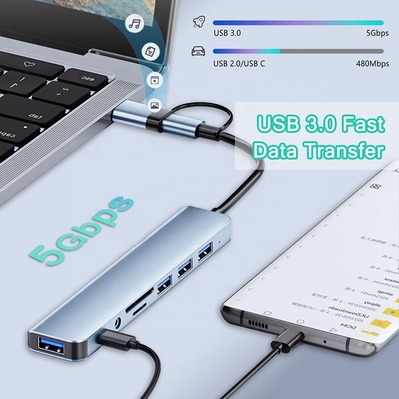 Sortie de lecteur de carte SD/TF audio 3,5 mm pour le transfert et la recharge de données
