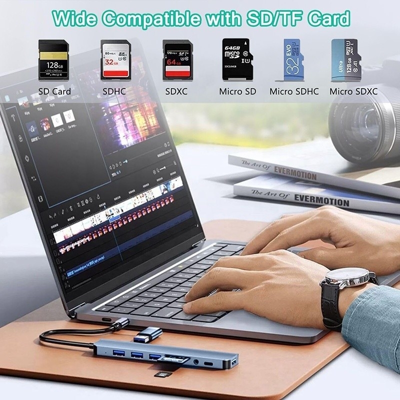 Sortie de lecteur de carte SD/TF audio 3,5 mm pour le transfert et la recharge de données