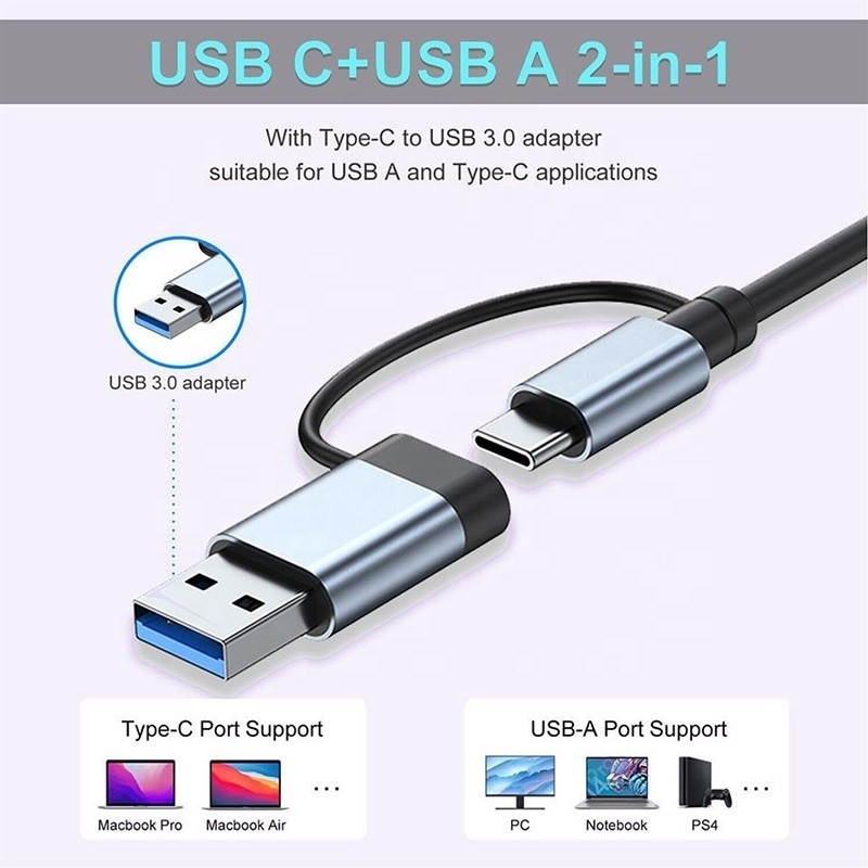 Sortie de lecteur de carte SD/TF audio 3,5 mm pour le transfert et la recharge de données