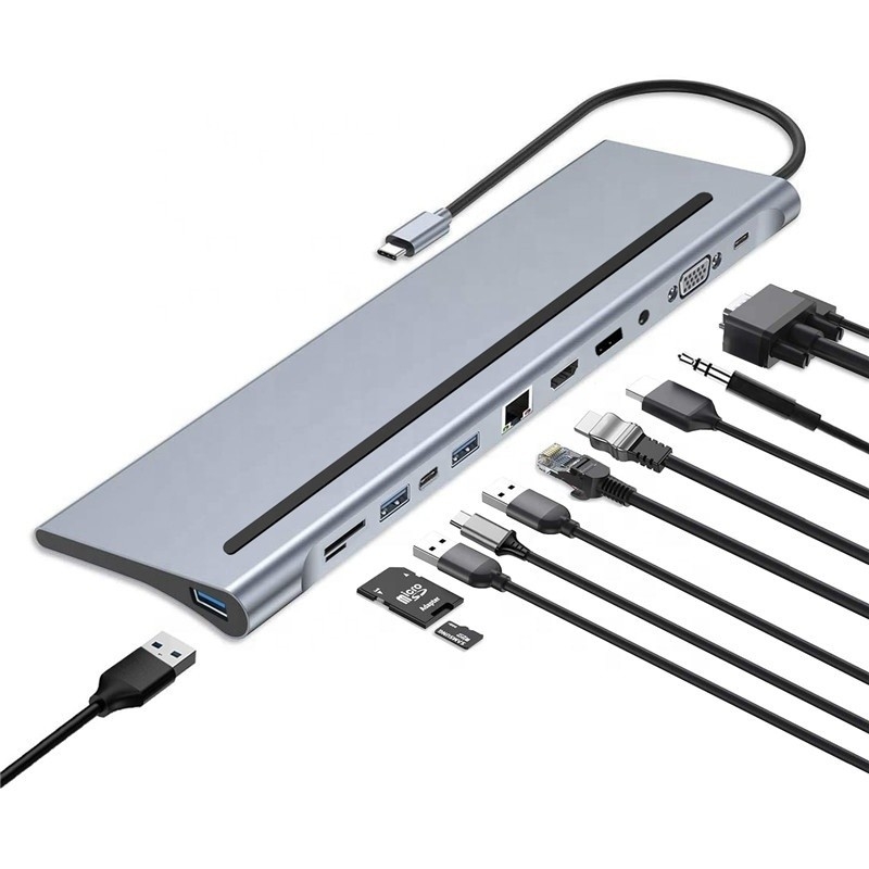 Interface USB C multi-fonction type-C Dock avec adaptateur SD TF OEM/ODM Acceptable