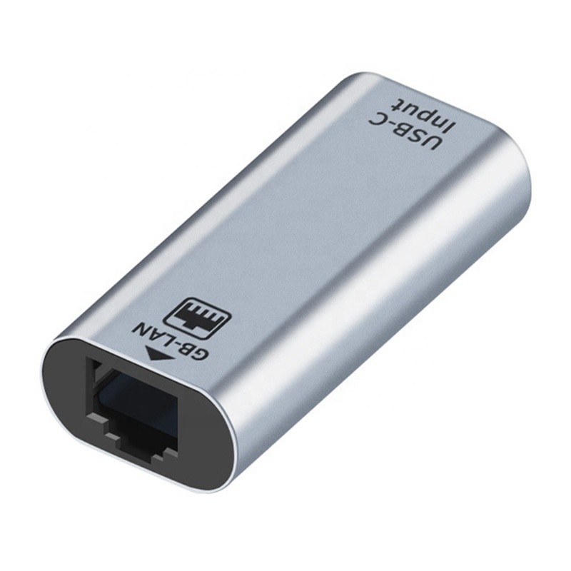 Adaptateur de port USB C féminin vers Ethernet Vitesse 10/100/1000 Mbps pour une connexion réseau rapide