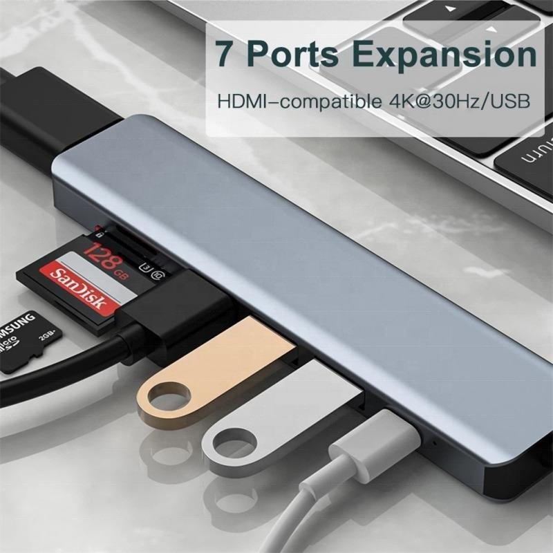 Adaptateur multifonctionnel de type C pour le transfert de données de charge et la sortie vidéo