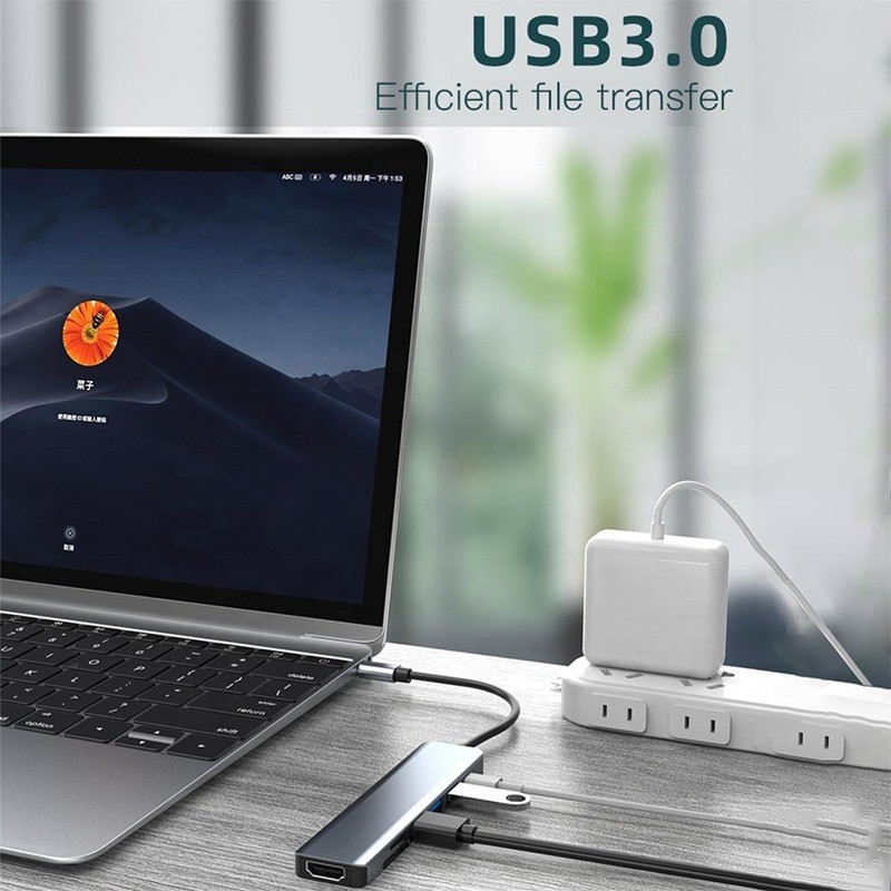 Adaptateur multifonctionnel de type C pour le transfert de données de charge et la sortie vidéo