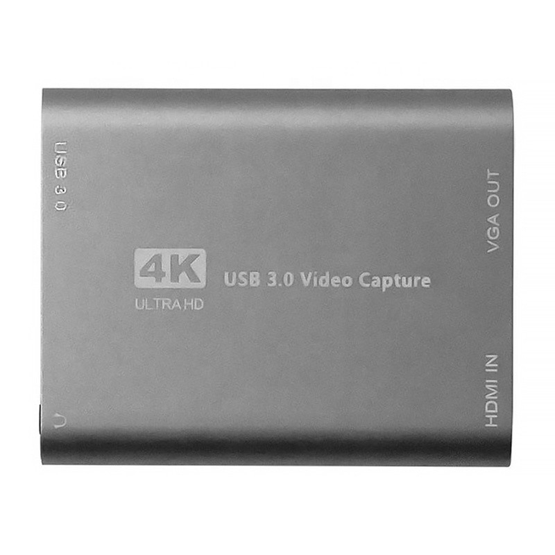 Boîte à cartes DVR de capture vidéo USB 3.0 HDMI avec microphone VGA Loop Out pour appareil photo Xbox