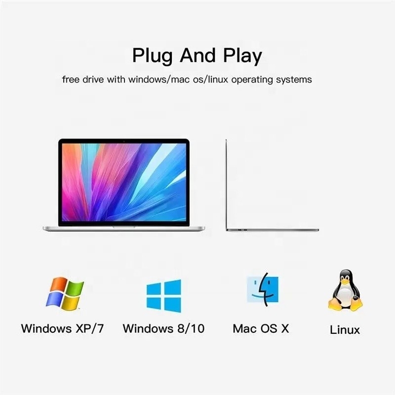 Interface de type C 4 en 1 4 ports Hub Type-C OTG vers USB 3.0 2.0 Adapteur alliage d'aluminium