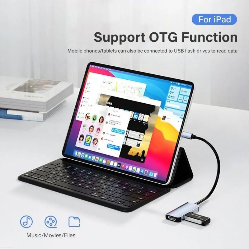 Station d'accueil de l'adaptateur USB 3.1/USB type-C Hub avec 4K HDMI USB3.0 USB 3.0 type C PD