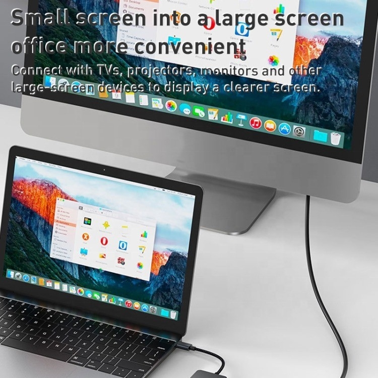 Adaptateur multiport 8 en 1 USB-C Hub avec HDMI 3 USB3.0 RJ45 et sortie PD 5 à 8 ports