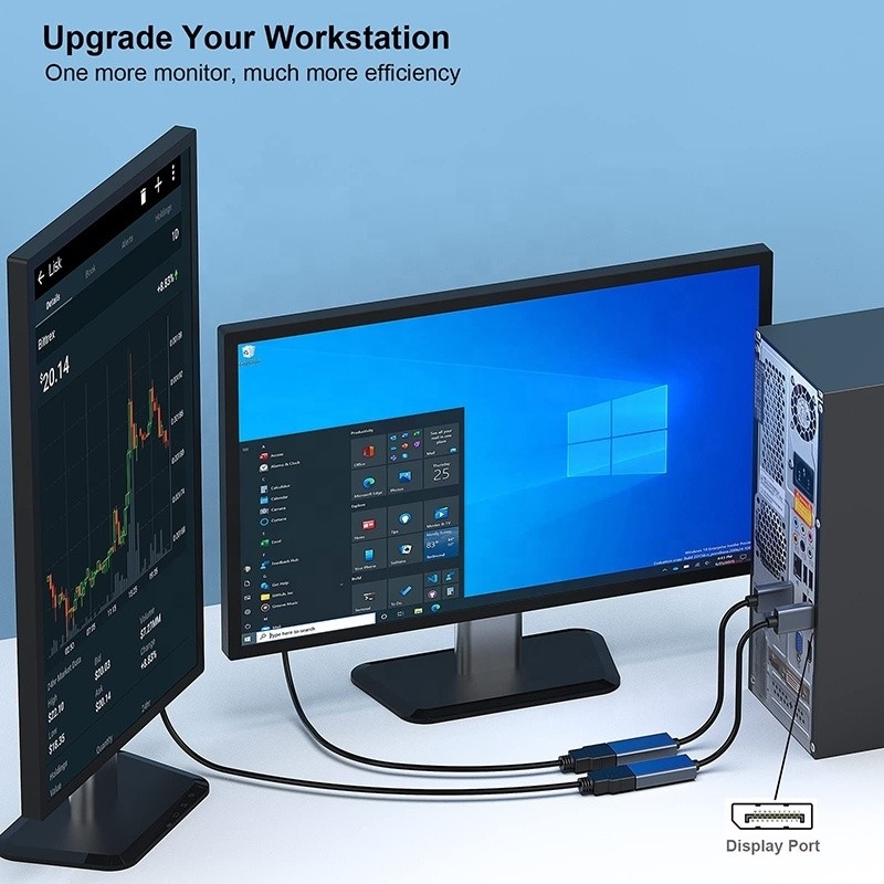 Résolution 4K Port d'affichage USB C Hub à câble d'adaptateur HDMI mâle à femelle 1080P 4K30Hz 4K60Hz