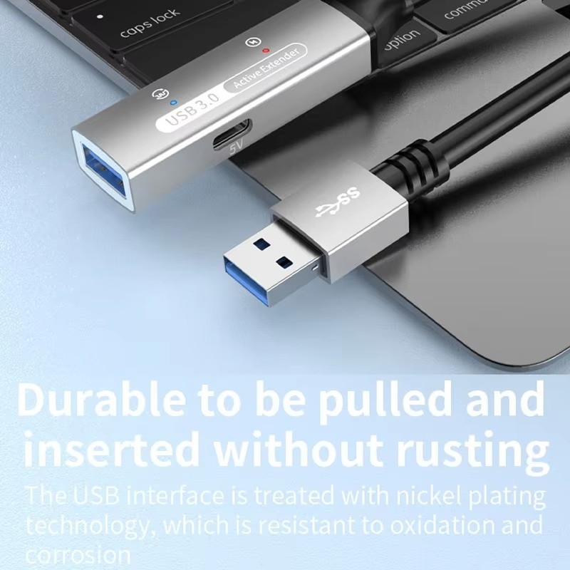 USB 3.0 Hub Extension Type A Cable de données de type mâle à femelle avec alimentation USB C Hub Extra Long