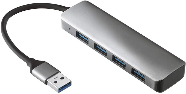 Adaptateur USB-C compatible HDMI 4K avec 2 ports de charge USB3.0 et PD