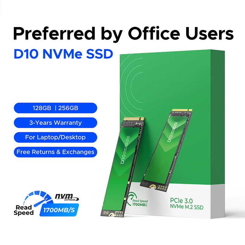 Interface PCIe 3.0 haute vitesse SSD M.2 avec une capacité de 128 Go et un contrôleur SATA de 6 Go/s