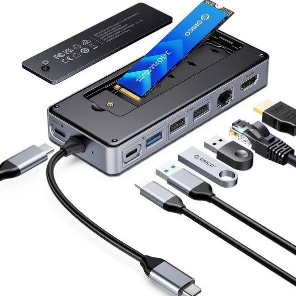 Displaylink Usb 3.0 Emballage de la station d'accueil des SSD NVMe NGFF sous Windows Mac Chrome OS
