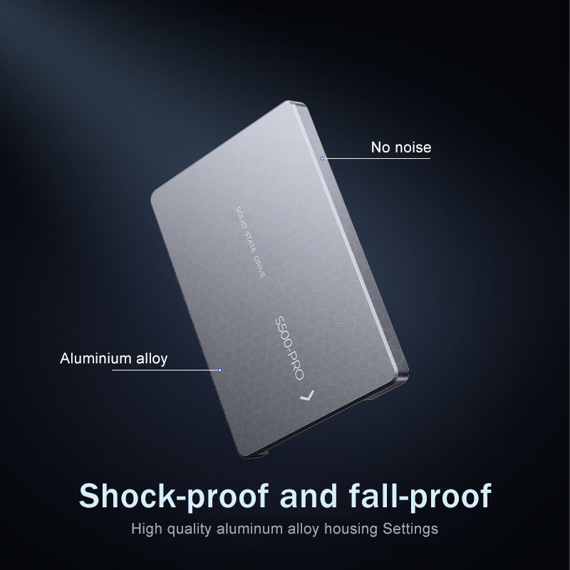 Résistance aux chocs jusqu'à 4 To SSD 350G à 0,5 ms 0°C à 55°C Résistance aux chocs