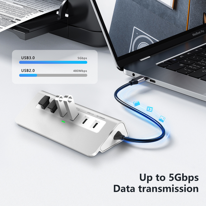 Caractéristiques supplémentaires Station d'amarrage USB-C 9 en 1 avec manuel d'utilisation et conception compacte inclus